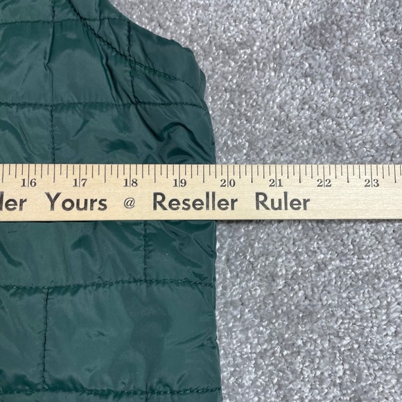 Carhartt Reversible Vest Womens Large Quilted Flannel Lined Plaid Chore Green - Picture 11 of 12